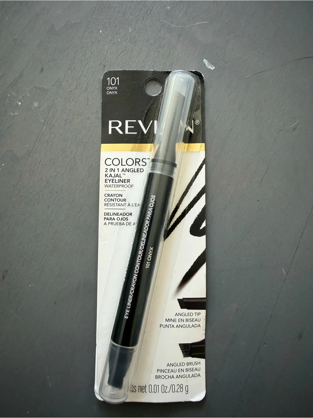 Revlon ColorStay 2-in-1 Angled Kajal Eyeliner - Onyx Black